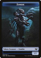 Zombie from Innistrad: Crimson Vow Tokens painted by Dave Kendall