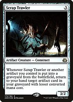 ダブルレインボウ Foil　屑鉄さらい　Scrap Trawler MTG ダブルレインボウ・Foil】(112)□設計図□《屑鉄さらい/Scrap