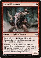 Pyrewild Shaman from Modern Masters 2017 painted by Lucas Graciano