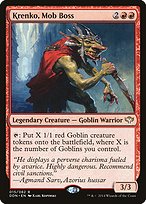 Krenko, Mob Boss from Duel Decks: Speed vs. Cunning painted by Karl Kopinski
