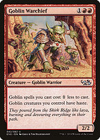 Goblin Warchief from Duel Decks Anthology: Elves vs. Goblins painted by Greg Hildebrandt & Tim Hildebrandt