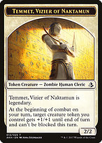 Temmet, Vizier of Naktamun from Amonkhet Tokens painted by Anna Steinbauer