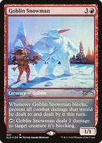 Goblin Snowman from Secret Lair Drop painted by Victor Adame Minguez