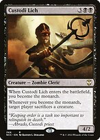 Custodi Lich from New Capenna Commander painted by Bastien L. Deharme