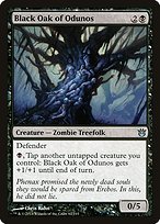 Black Oak of Odunos from Born of the Gods painted by Chris Rahn