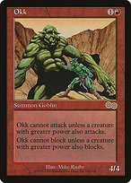Okk from Urza's Saga painted by Mike Raabe