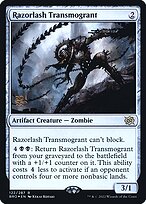 Razorlash Transmogrant from The Brothers' War Promos painted by Kekai Kotaki