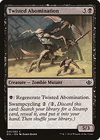 Twisted Abomination from Duel Decks Anthology: Garruk vs. Liliana painted by Daren Bader