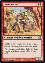 Goblin Warchief from Magic Online Promos painted by Greg Hildebrandt & Tim Hildebrandt