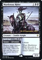 Murderous Rider // Swift End from Throne of Eldraine Promos painted by Josh Hass