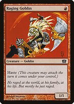 Raging Goblin from Eighth Edition painted by Jeff Miracola