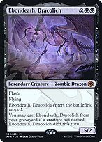Ebondeath, Dracolich from Adventures in the Forgotten Realms Promos painted by Lars Grant-West