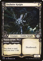 Foulmire Knight // Profane Insight from Throne of Eldraine painted by Rebecca On