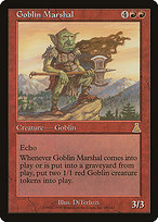 Goblin Marshal from Urza's Destiny painted by DiTerlizzi