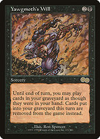 ヨーグモスの意志　英語 FOIL)ヨーグモスの意志/Yawgmoth's Will《英語》【Judge Promos】