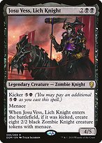 Josu Vess, Lich Knight from Dominaria painted by Tyler Jacobson
