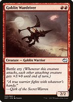 Goblin Wardriver from Duel Decks: Merfolk vs. Goblins painted by Chippy