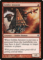Goblin Arsonist from Rise of the Eldrazi painted by Wayne Reynolds