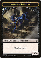 Adorned Pouncer from Hour of Devastation Tokens painted by Slawomir Maniak
