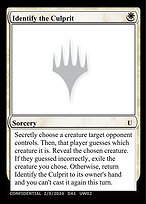 Identify the Culprit