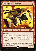 Goblin Bushwhacker from Secret Lair Drop painted by Mike Uziel