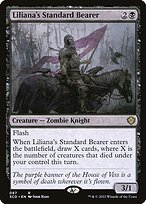 Liliana's Standard Bearer from Starter Commander Decks painted by Josh Hass
