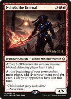 Neheb, the Eternal from Hour of Devastation Promos painted by Chris Rahn