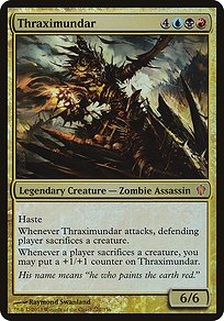 Thraximundar from Commander 2013 Oversized painted by Raymond Swanland