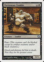 Gluttonous Zombie from Ninth Edition painted by Thomas M. Baxa