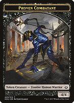 Proven Combatant from Hour of Devastation Tokens painted by Clint Cearley