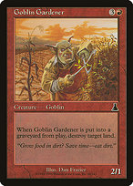 Goblin Gardener from Urza's Destiny painted by Dan Frazier