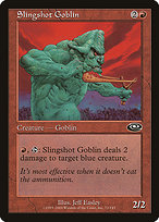 Slingshot Goblin from Planeshift painted by Jeff Easley