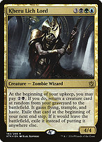 Kheru Lich Lord from Khans of Tarkir Promos painted by Karl Kopinski