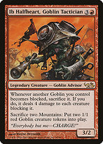 Ib Halfheart, Goblin Tactician from Duel Decks: Elves vs. Goblins painted by Wayne Reynolds