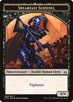 Steadfast Sentinel from Hour of Devastation Tokens painted by Karl Kopinski