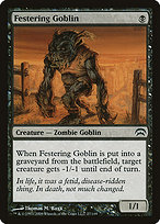 Festering Goblin from Planechase painted by Thomas M. Baxa