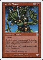 Goblin Mutant from Deckmasters painted by Daniel Gelon