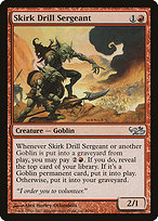 Skirk Drill Sergeant from Duel Decks: Elves vs. Goblins painted by Alex Horley-Orlandelli