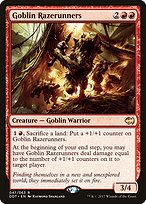 Goblin Razerunners from Duel Decks: Merfolk vs. Goblins painted by Raymond Swanland