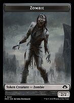 Zombie from Modern Horizons 3 Tokens painted by Anna Steinbauer