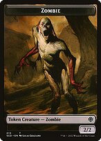 Zombie from Starter Commander Deck Tokens painted by Lucas Graciano