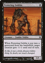 Festering Goblin from Archenemy painted by Thomas M. Baxa