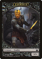 Zombie from Journey into Nyx Tokens painted by Zack Stella