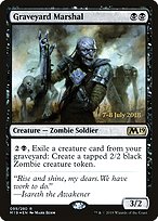 Graveyard Marshal from Core Set 2019 Promos painted by Mark Behm