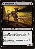 Miasmic Mummy from Mystery Booster painted by E. M. Gist