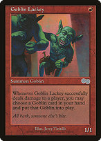 Goblin Lackey from Urza's Saga painted by Jerry Tiritilli