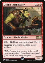 Goblin Trashmaster from Core Set 2019 Promos painted by Jakub Kasper