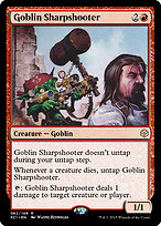 Goblin Sharpshooter from Legendary Cube Prize Pack painted by Wayne Reynolds