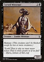 Cursed Minotaur from Amonkhet painted by David Palumbo