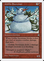 Goblin Snowman from Anthologies painted by Daniel Gelon